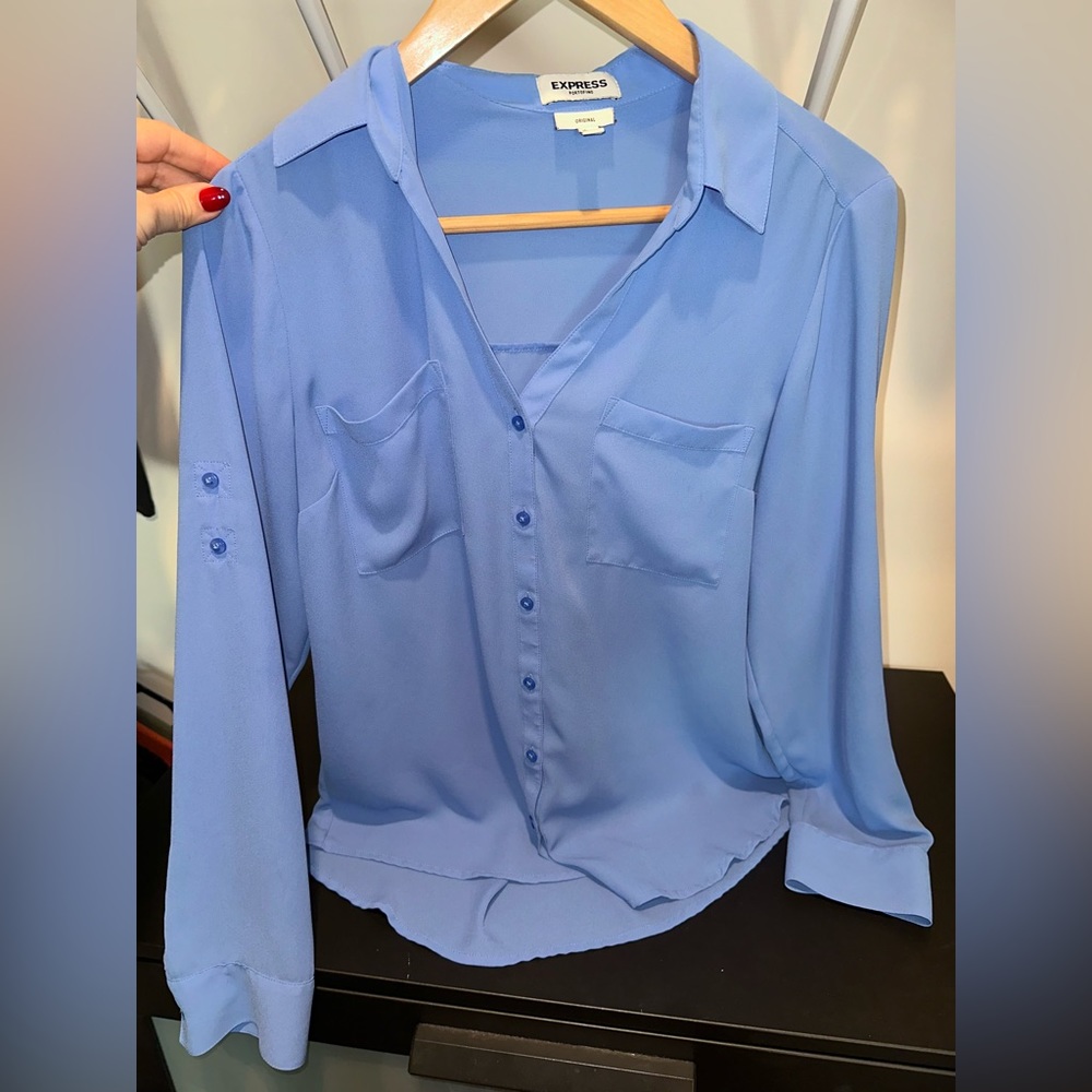 Express button down blouse